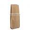 Custom Printed Compostable Biodegradable Food Grade Kraft Paper Cafe Coffee Packaging Bag Zip Packing Pouch With Plastic Valve