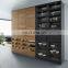 Manufacturer Luxury Black Melamine Modern Matte Acrylic Designs Kitchen Cabinets Sets Made in China