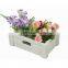 Simple useful Distressed vintage customized wooden box crate with handles