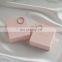 PandaSew 6x6x3.5cm Pink Custom Logo Printed Jewelry Gift Paper Boxes Luxury Jewelry Packaging Ring Box