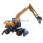 Farm machinery 8t wheel excavator HW80 / wheel excavator hydraulic excavators