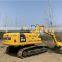 Low working hours nearly new komatsu pc200-8 used crawler excavator with widen shoes hammer line