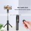 2022 NEW B-t Wireless Selfie Stick Mini Tripod Extendable Monopod With Led Light Remote Shutter For Android Phone