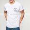 custom design print white cotton T shirts men white tee-shirt