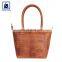 Manufacturer of Zip Closure Type and Cotton Lining Material Women Genuine Leather Handbag