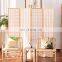 Decorative room bamboo bath shower folding partition door privacy screen dividers doors wall panels wood decoration