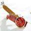 SHENGKE Watch 3ATM Waterproof Wristwatch Red Woman Watch Red Quartz Watches Ladies Hand K0103L Reloj Para Mujer