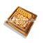 Bamboo Double Dish Snack Bowl Serving Dish For Pistachios, Peanuts, Sunflower Seeds, Fruit, Olives