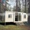 Combined container homes 40ft luxury flat pack container house steel frame america