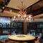 American rustic vintage Style dining room living room Large Antler Resin Decor Hanging chandelier