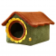 Meow Love Winter Warm Sunflower Cat House Removable Washable Nest Deep Sleep Pets Bed Indoor