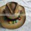 2016 fashion straw cowboy hat made in china