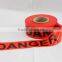 Warning Tape Danger Tape on the PE Film SGS and TUV Certification Danger Tape