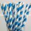 Baby Showers Striped Craft Paper Straw