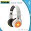 Wireless Bluetooth colourful LED Folding Stereo Headset Classic Adjustable Foldable Music Headphones,heavy Bass