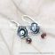 garnet earrings sterling silver,beads earrings,wholesale earring lots,sterling silver jewellery wholesale india