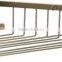 Stainless steel bronzed bathroom corner shower shelf , bathroom basket , stainless steel wire shelf , net shelf