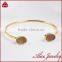 wholesale druzy jewelry fashion smart natural assorted color Brazil agate druzy bangle bracelet                        
                                                Quality Choice