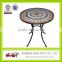 Various new design metal mosaic table plenty colors of garden mosaic metal furniture