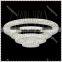 Contemporary LED 4 rings Crystal shade Chandelier Pendant Dining Lighting Lamp