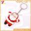 Hot Selling Santa Claus Soft PVC Key Chain, Christmas Keyring