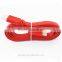 Gold-plated flat HDMI Cable with 1080p/3D supported , high data transfer speed red HDMI M/M 1.4 cable for HDTV/MONITOR/PROJECTOR
