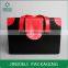 fashion design rend and black leather cosmetic gift box