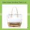 Stylish tactic pvc waterproof beach bag with shining paillette