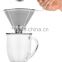 Pour Over Coffee Dripper + Cup Stand, Paperless Filter, Eco-Friendly and Reusable Coffee Maker - Stainless Steel