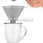 Pour Over Coffee Dripper + Cup Stand, Paperless Filter, Eco-Friendly And Reusable Coffee Maker - Stainless Steel
