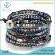 Trendy Bohemia Leather Beaded Bracelets,multi Wrap Leather Friendship Bracelet