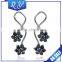 New Model Hot Sale Products Double Flower Design Hanging Ear Ring for Girls