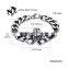 New Fashion Custom Men Jewelry 316L Stainless Steel Viking Bracelet With Skull