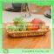 Natural wicker bread rectangular basket factory supply