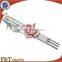 cheap custom flag gold color stamp metal copper tie bar for wholesale