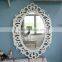 Chinese Style Antique Wood Hand Carved Decorative Wood Mirror Frame