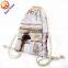 Creative dropship sublimation digital printing drawstring backpack bag