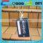 Die Cutting different Shape Plastic Luggage Tag with Cord , Plastic card