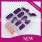 2016 Fashion DIY purple color designer velvet Artificial Nail Art Tips