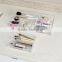 excellent acrylic trays wholesale,clear acrylic tray for cosmetic tool with dividers