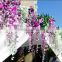 Real look artificial wisteria for gaden decoration wedding flower silk flower Artificial wisteria 110/105cm