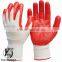 Colored Nitrile Coated Safety Garden Working Gloves