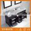 60 inch double sink traditional bathroom vanity with marble top