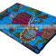 Fruit Reversible Bedspread Pattern Blue Gudri Pure Cotton Kantha Style Queen Size Quilt Bed Spread