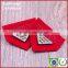 Private white pu jeans clothing leather patch label