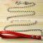 Pet Leashes Metal Chain Lead With Leather Handles