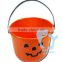 2015 New Design Plastic Halloween led Pumpkin Bucket