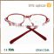 Newest children loved glasses ,with printed flower in temple red color eyewear frame