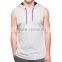 Custom Fashion Mens Sleeveless Pullover Hoody Wholesale Blank Sleeveless Hoodies