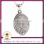 High Quality 316L Stainless Steel Religious Catholic Miraculous Virgin Mary Prayer Pendant Necklace Madonna Medal for Unisex
